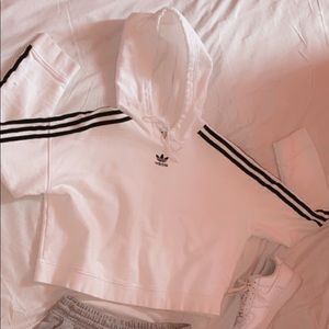 Adidas crop top hoodie